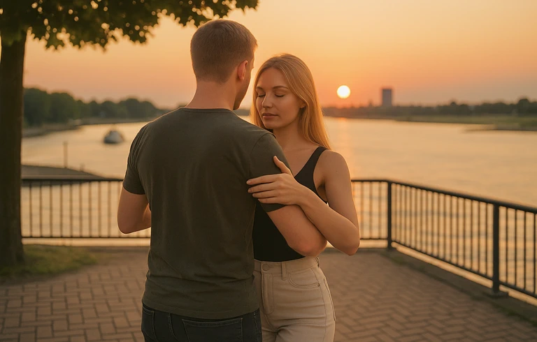 Zwei Menschen tanzen Urban Kiz